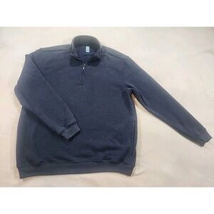PGA Tour 1/4 Zip Pullover Mens Large Navy‎ Long Sleeve Golf Jacket